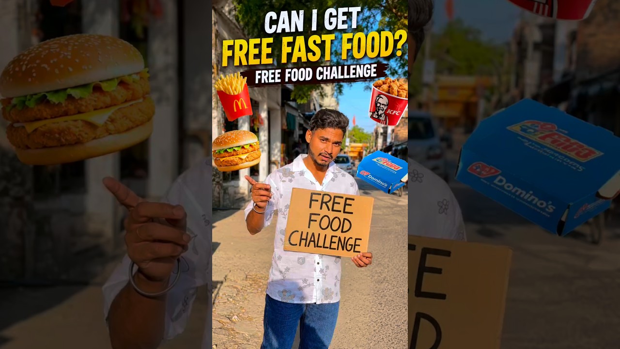 Can I Get Free Fast Food ?FreeFood Challenge😱||#minivlog #trending #vlog #explore #foryou #shorts