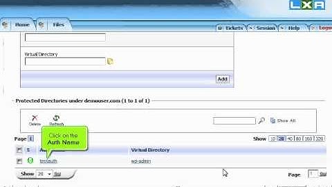 How to password protect a directory in LxAdminHow to submit a helpdesk ticket in LxAdmin