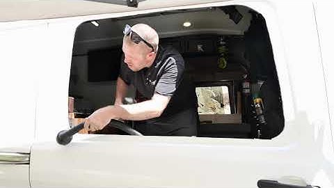 Transit Van Window Install CR Laurence Automotive Products ( Passenger sliding door)