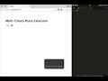 Multi-Choice Paste chrome extension