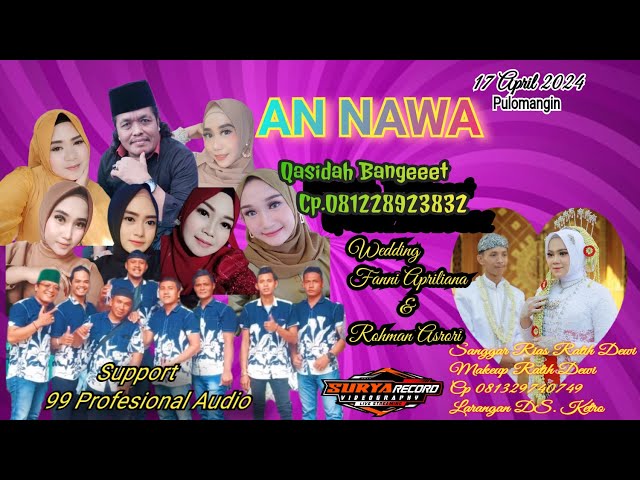 Live Qasidah An nawa//Wedding Fanni Apriliana & Rohman Asrori  //Pulomangin17April 2024 class=