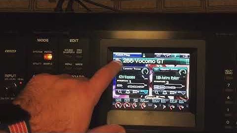 Roland V-Synth GT . Problems with the touch screen