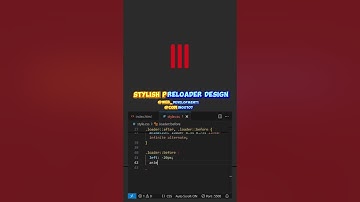 🎨 Modern & Minimal CSS Preloader – Smooth & Clean Animation 🔄