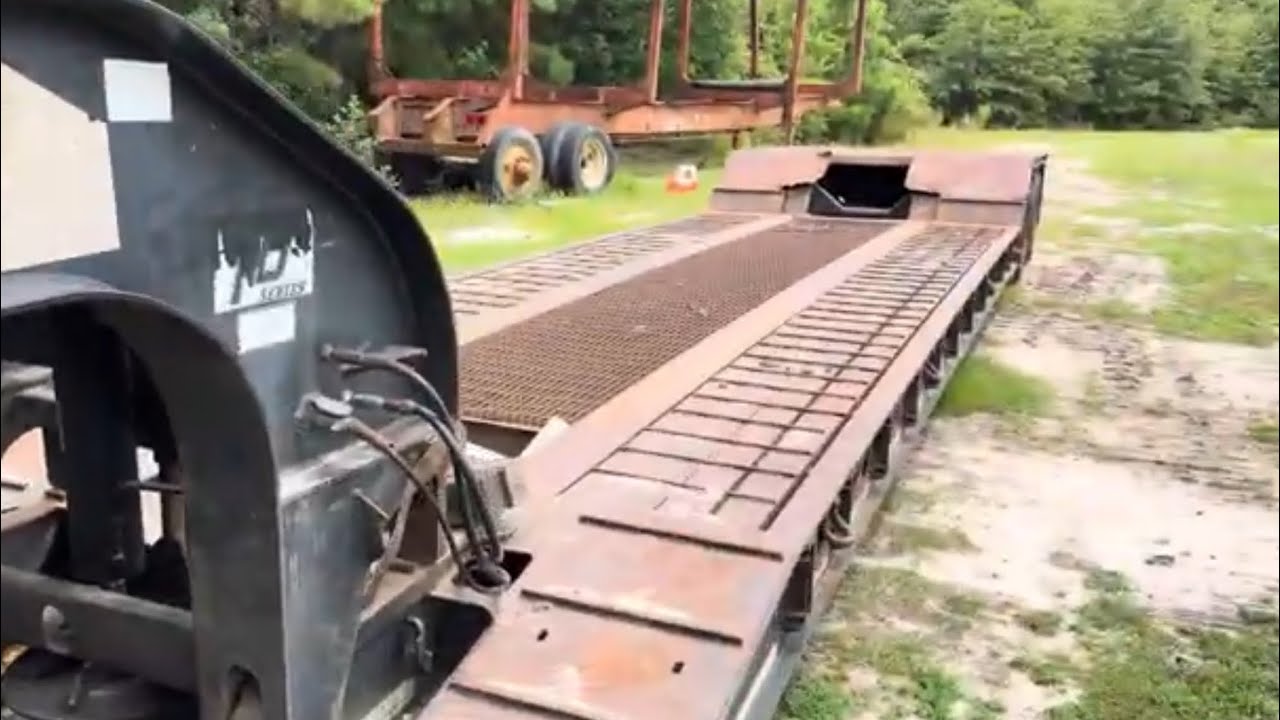 I put a pony motor on a wet line only RGN Detach trailer