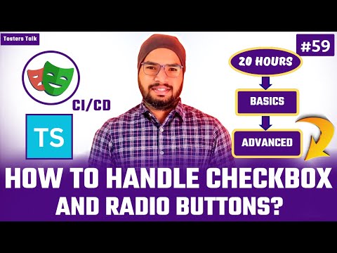 Playwright TypeScript #59 How to Handle Checkbox & Radio Buttons in Playwright?