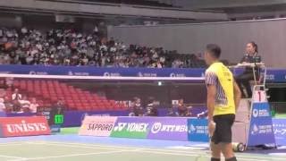 R2 Lee Chong Wei vs Lin Dan  Japan Open 2015  Nice Camera