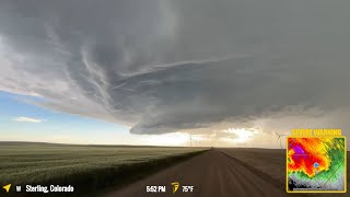 LIVE - Chasing Supercell Storms In The High Plains - Damaging Hail & Tornado?