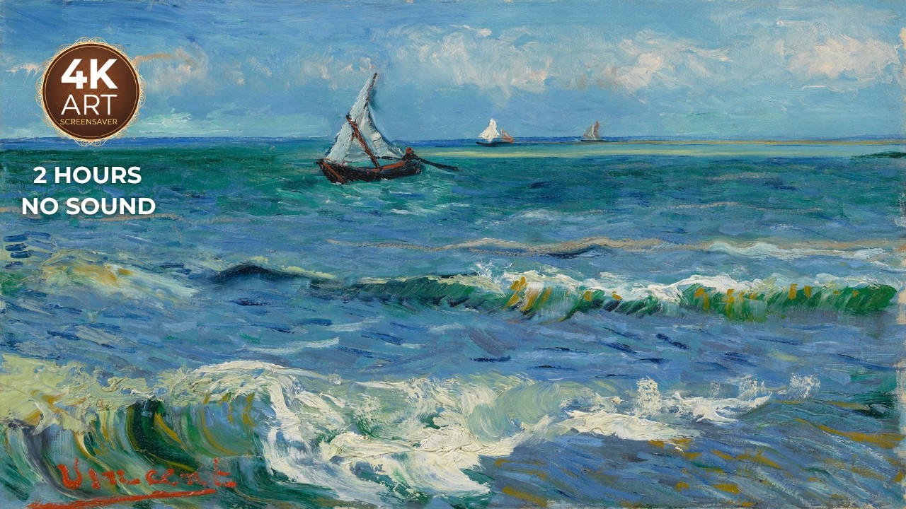 Van Gogh First Saw the Sea | 2 Hours No Sound Screensaver