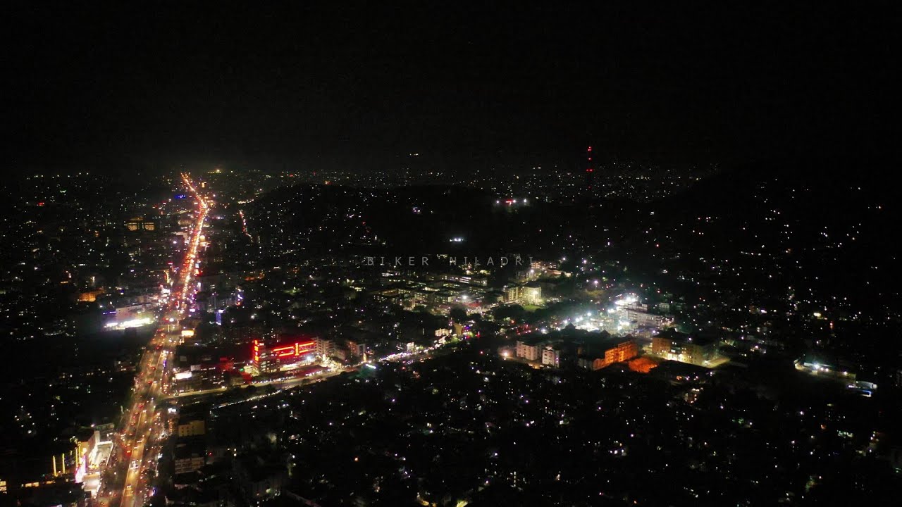 GUWAHATI CITY LOOKS SO BEAUTIFUL FROM SKY Guwahati Night Drone Short 4k Footage YouTube