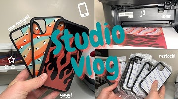 studio vlog 01 // owning a phone case business