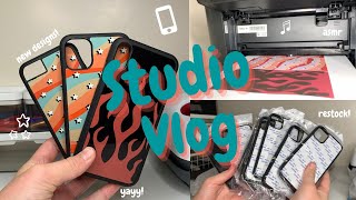 studio vlog 01 // owning a phone case business