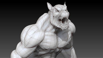 Wireframe Render Zbrush
