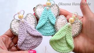 картинка: АНГЕЛЫ на Елку ЗА ПОЛЧАСА. Angel Crochet pattern