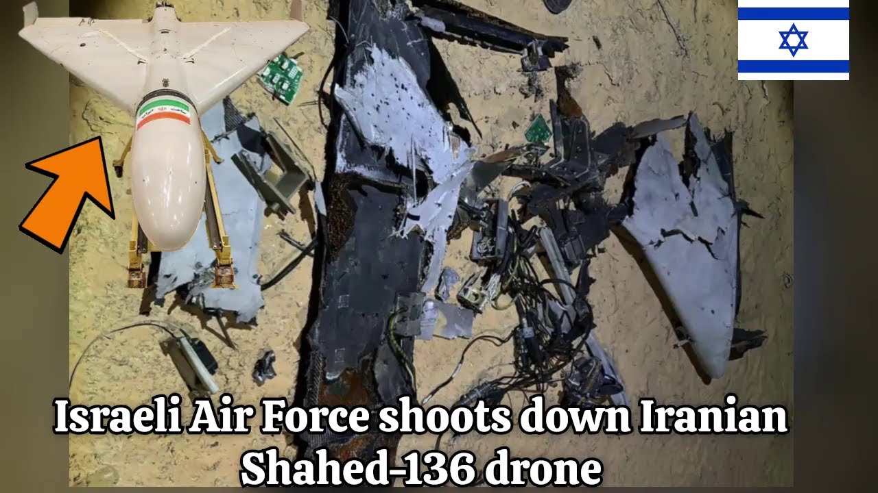Israeli Air Force shoots down Iranian Shahed 136 drone