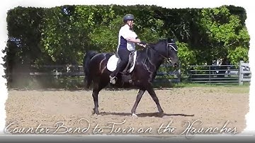 Counter Bend Circle to Turn on the Haunches  #Shorts