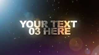 3D Text Shatter Intro - Upto 12 Custom Texts & 3 Custom Images
