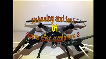 Unboxing and test flight of syma x5sc Explorers 2