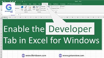 How to enable Developer Tab in Excel 2010
