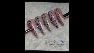 animal print nail designs. #gelnails #naildesign #nails #pressonnails #nailart #animalprint ##love