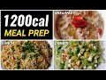 Meal Prep 1,200 calories in 25mins !! ( EXTREME FAT LOSS ) 🇮🇳