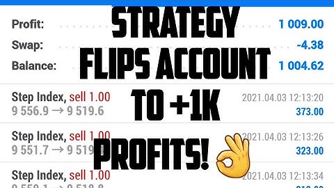 Step index use Best V75 Strategy to flip small account +1k profits in a day!