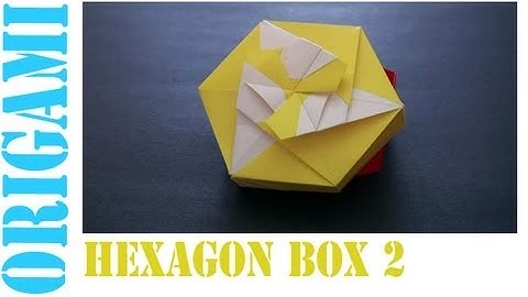Easy Origami Hexagon Box lid Ver. 2 (Modular 3 unit) Tutorial!