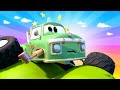 Moe The Tow Truck Monster Town is stuck on a cliff tree | Monster Trucks Monster Town