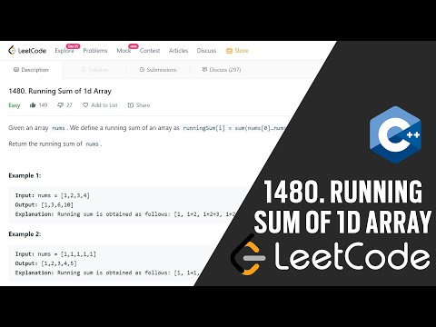 1480. Running Sum of 1-D Array - LeetCode