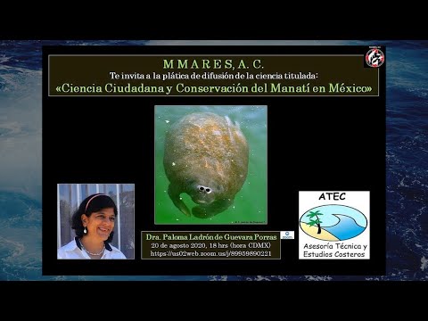 Plática de difusión: Ciencia ciudadana y conservación del manatí en México