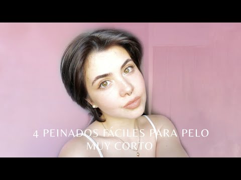 Video: 4 opciones de peinado para cortes de pelo cortos