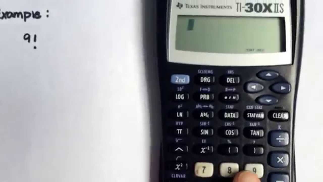 Unsuitable curriculum effort Calculating factorials using the TI-30X IIS calculator - YouTube