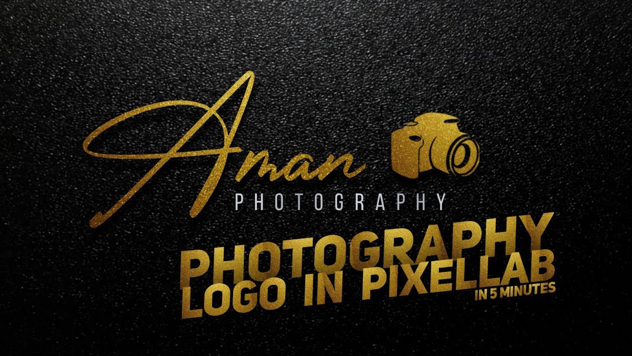 Creating Photography Logo In Pixellab Aman Editz Youtube