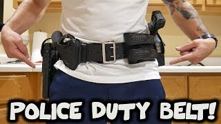 What is on a POLICE duty belt?