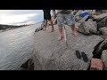 Peixe espada na isca artificial - Molhes da Barra de Laguna