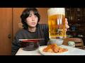 【晩酌】豚キムチで白米もビールも胃に流し込む。背徳の炭水化物祭