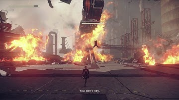 Nier Automata Walkthrough Destroy Goliath Class Weapon