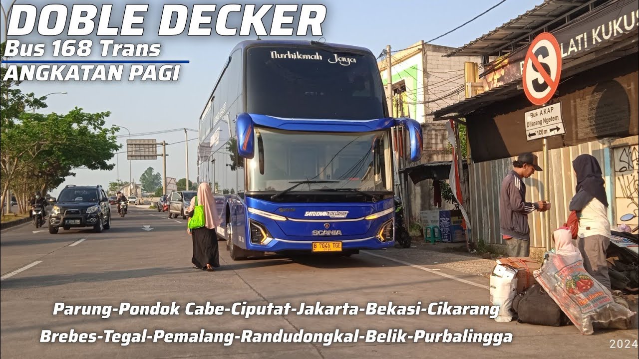 ANGKATAN PAGI AGEN KUKUSAN DEPOK! | Bus 168 Trans Jetbus 5 SDD K450 CB EURO 5