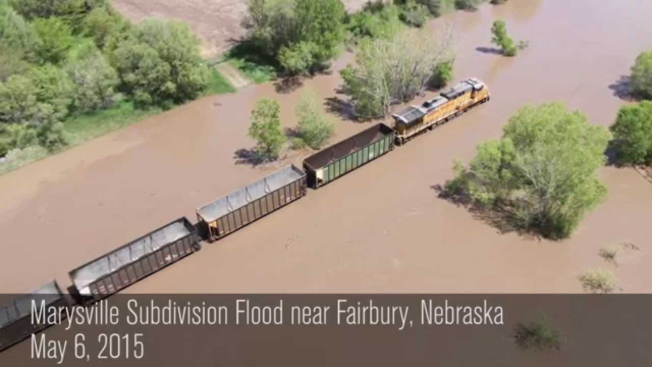 Union Pacific Repairs Flood Damage Near Fairbury, Nebraska YouTube