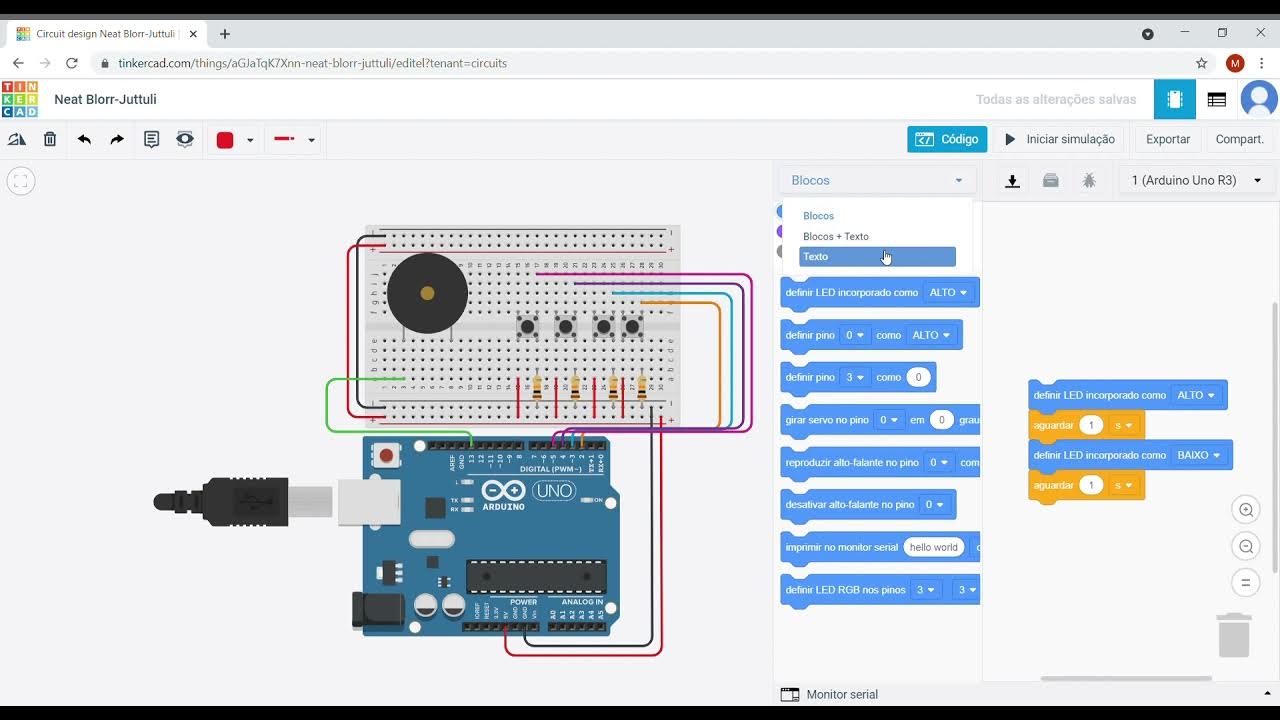 Piano Simples com Piezo - Tinkercad - YouTube