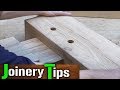 JOINERY TIPS & APPROPRIATE JOINTS FOR WOOD TYPES JOINERY TIPS & APPROPRIATE JOINTS FOR WOOD TYPES