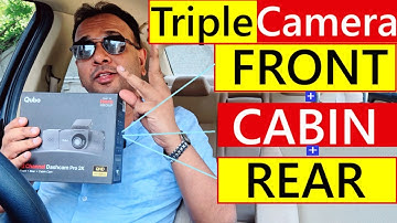 QUBO TRIO: BEST 3 Channel Dashcam with Inbuilt GPS for your Car