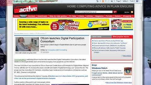 Windows 7 Video Guide: Internet Explorer 8, Part 1