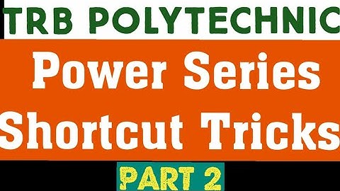 TRB POLYTECHNIC- POWER SERIES (SHORTCUT TRICKS) PART 2