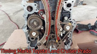 How To set Timing Toyota Land Cruiser Prado Inline 4 cylinders Engine 2.7L VVTi @MechanicCarWala