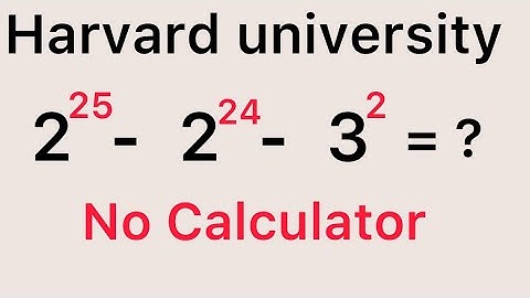Harvard University | Nice Exponent Simplification | No Calculator | Math Olympiad 