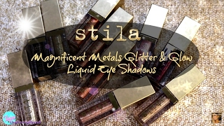 SWATCHES | Stila Magnificent Metals Glitter & Glow Liquid Eye Shadow