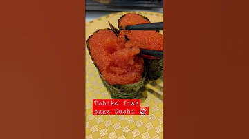 Flying Fish Eggs Sushi Tobikoeggs Sushi Unique Delicious Satisfying Texture Egg Fish 