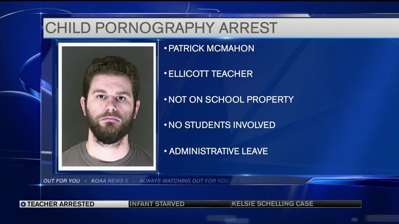 Ellicott High School teacher arrested on charge of sexual exploitation of a child