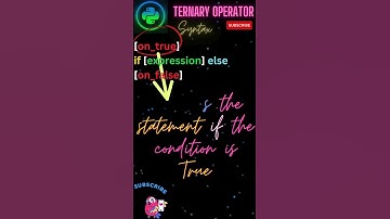 #ternary operator❓♢✅🔥 #SYNTAX✅🔥#python#shorts#programming #coding
