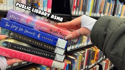Public ASMR at the Library 📚 | Tapping, Scratching, Page Turning, Tracing, Crinkles